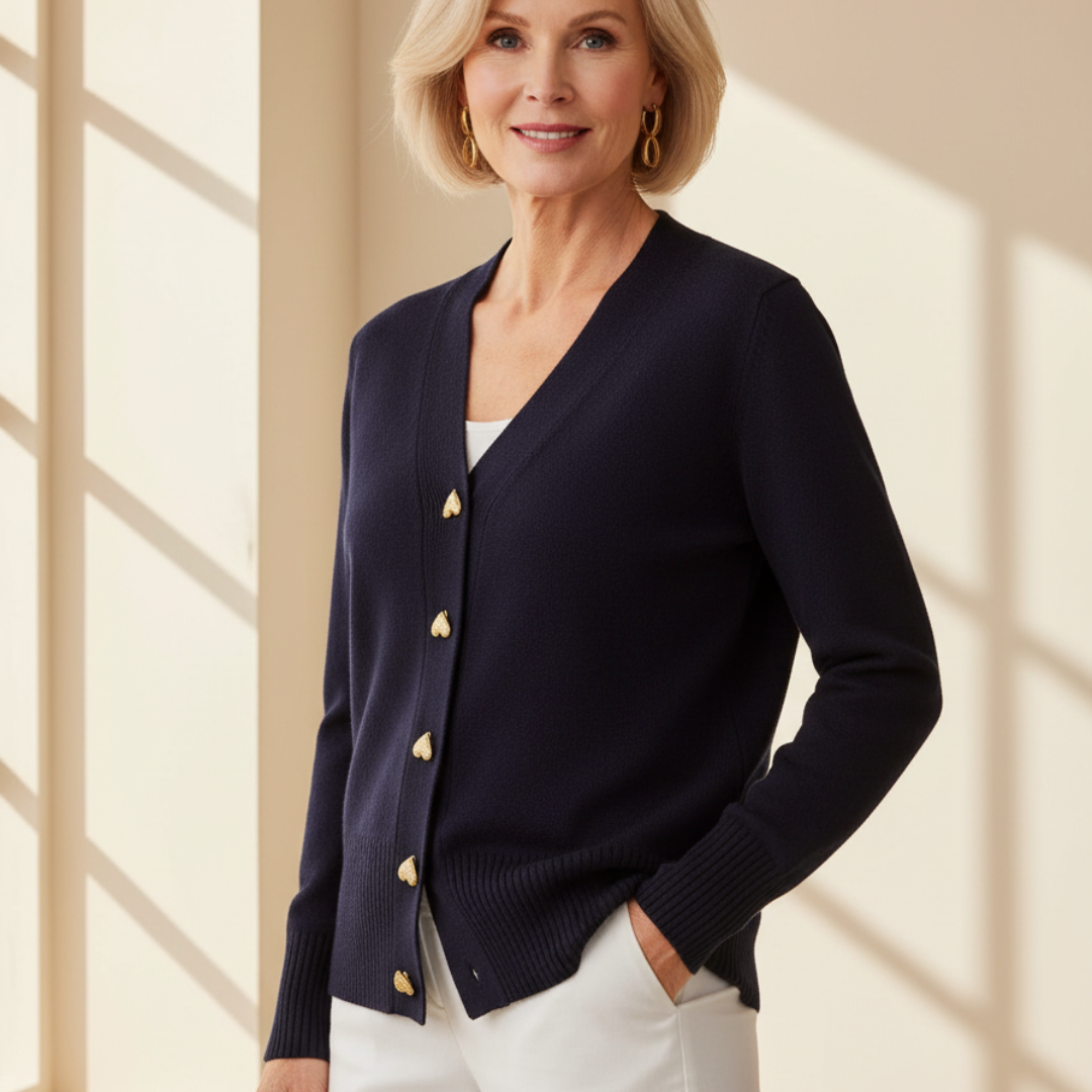 كلاريسا® | سترة صوفية بتفاصيل الأزرار