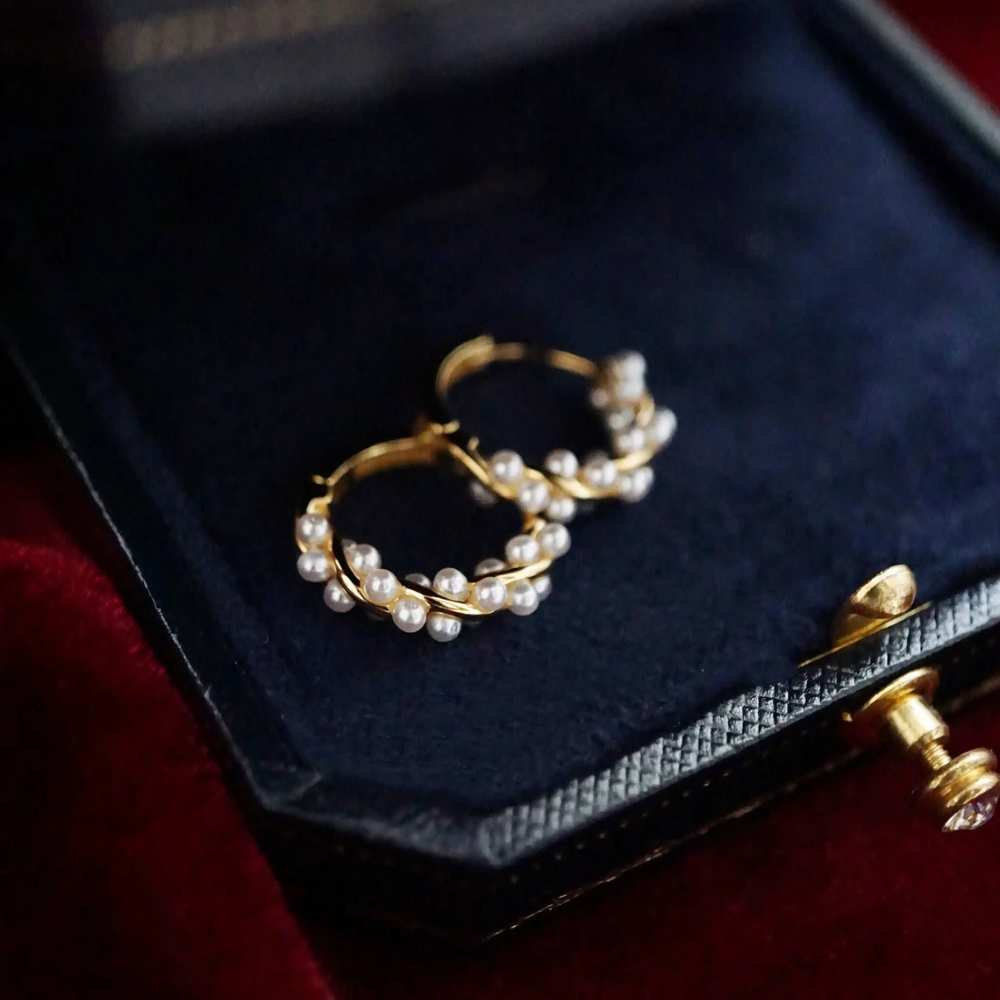 روسويثا® | حلقات لؤلؤة ملتوية (زوج)