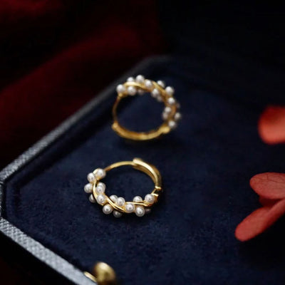 روسويثا® | حلقات لؤلؤة ملتوية (زوج)