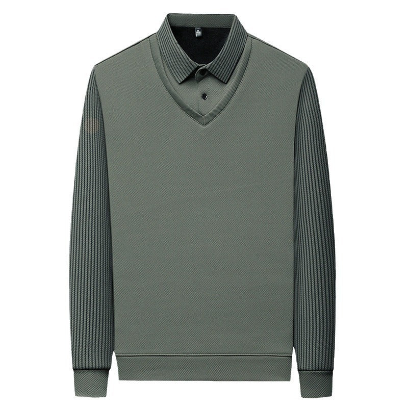 مارسو™ | تي شيرت بتأثير الطبقات المخططة