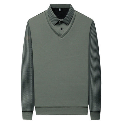 مارسو™ | تي شيرت بتأثير الطبقات المخططة