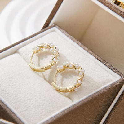 روسويثا® | حلقات لؤلؤة ملتوية (زوج)