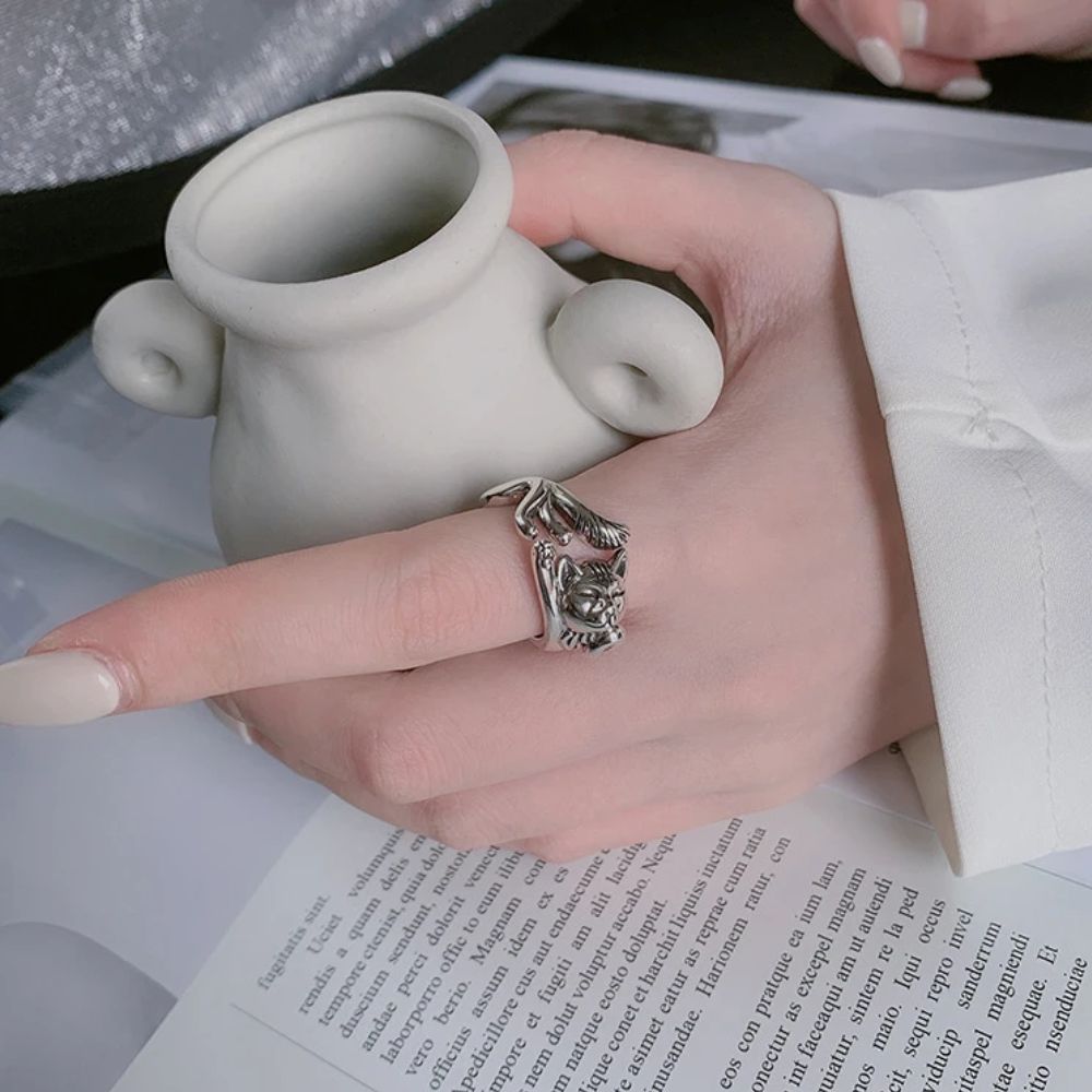 أنليز® | خاتم قطط (قابل للتعديل)