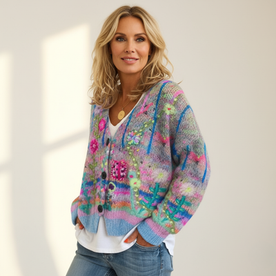 كاجا® | سترة مفتوحة بنمط الأزهار