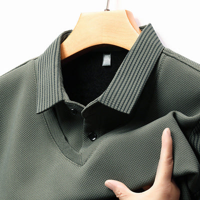 مارسو™ | تي شيرت بتأثير الطبقات المخططة