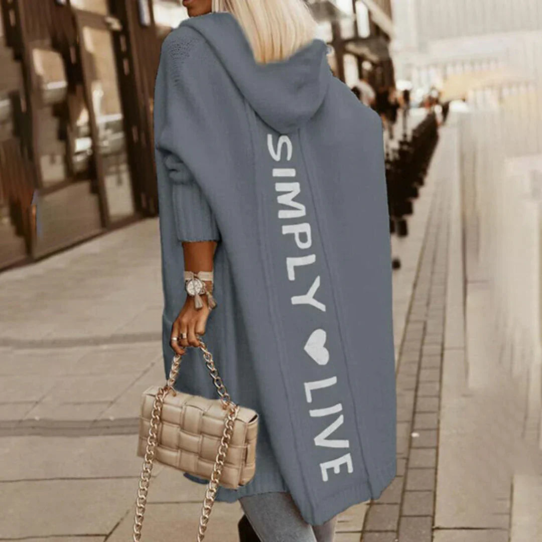 غريتا® | سترة بقلنسوة طويلة