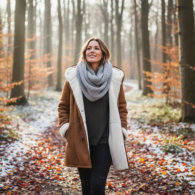 معطف شتوي كيارا مع غطاء رأس