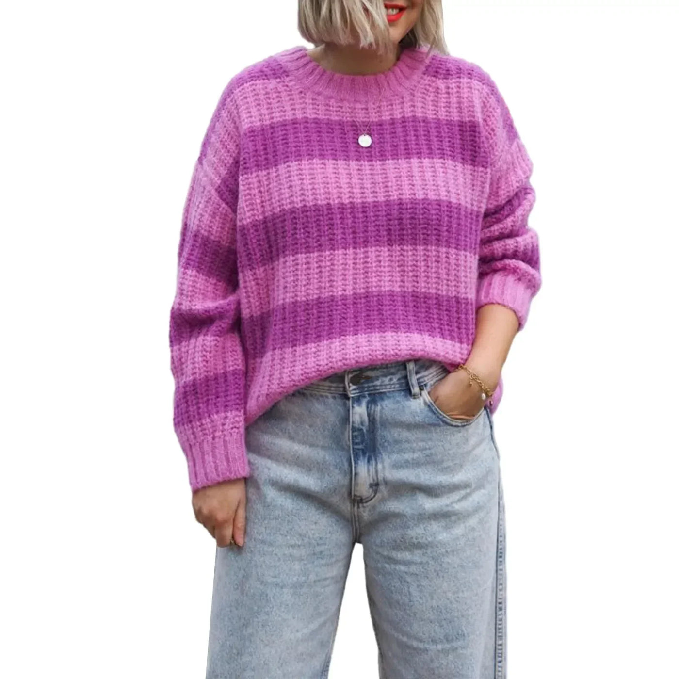 فيلويت® | سترة صوفية مخططة