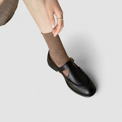 زهلين | أحذية ماري جين ذات مقدمة مربعة طبية