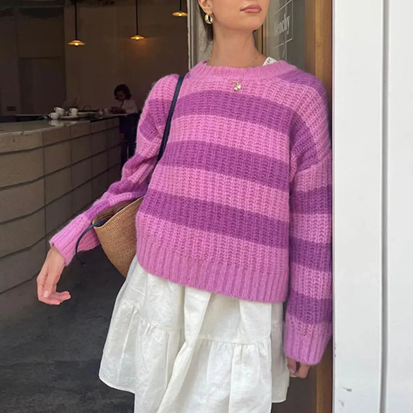 فيلويت® | سترة صوفية مخططة