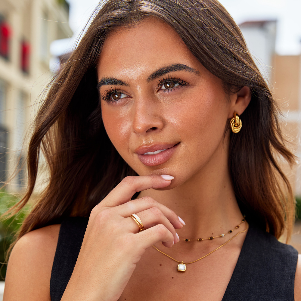 ماجا® | مجموعة أنيقة من الخواتم المتداخلة بتصميم عصري