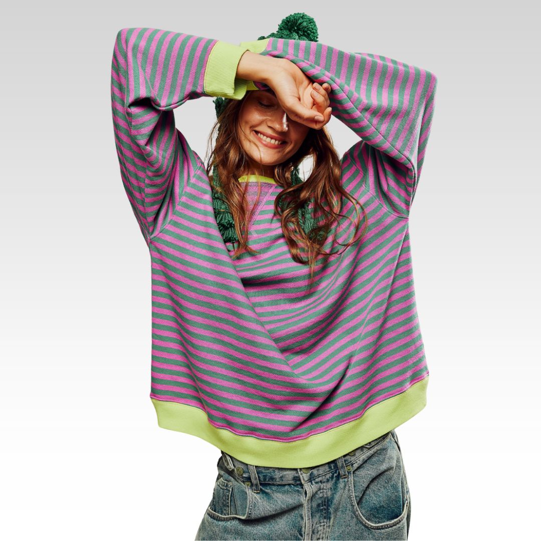 مانا | سترة واسعة مقلمة