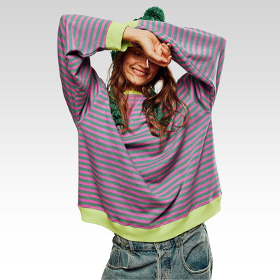 مانا | سترة واسعة مقلمة