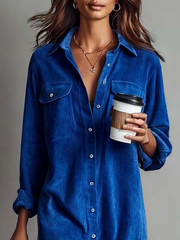 إليسا® | فستان ميدي من الكورد المضلّع