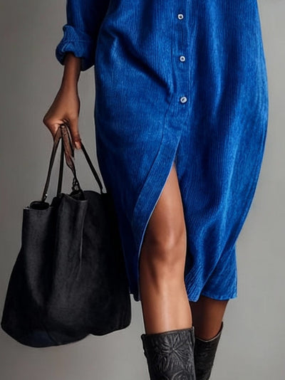 إليسا® | فستان ميدي من الكورد المضلّع