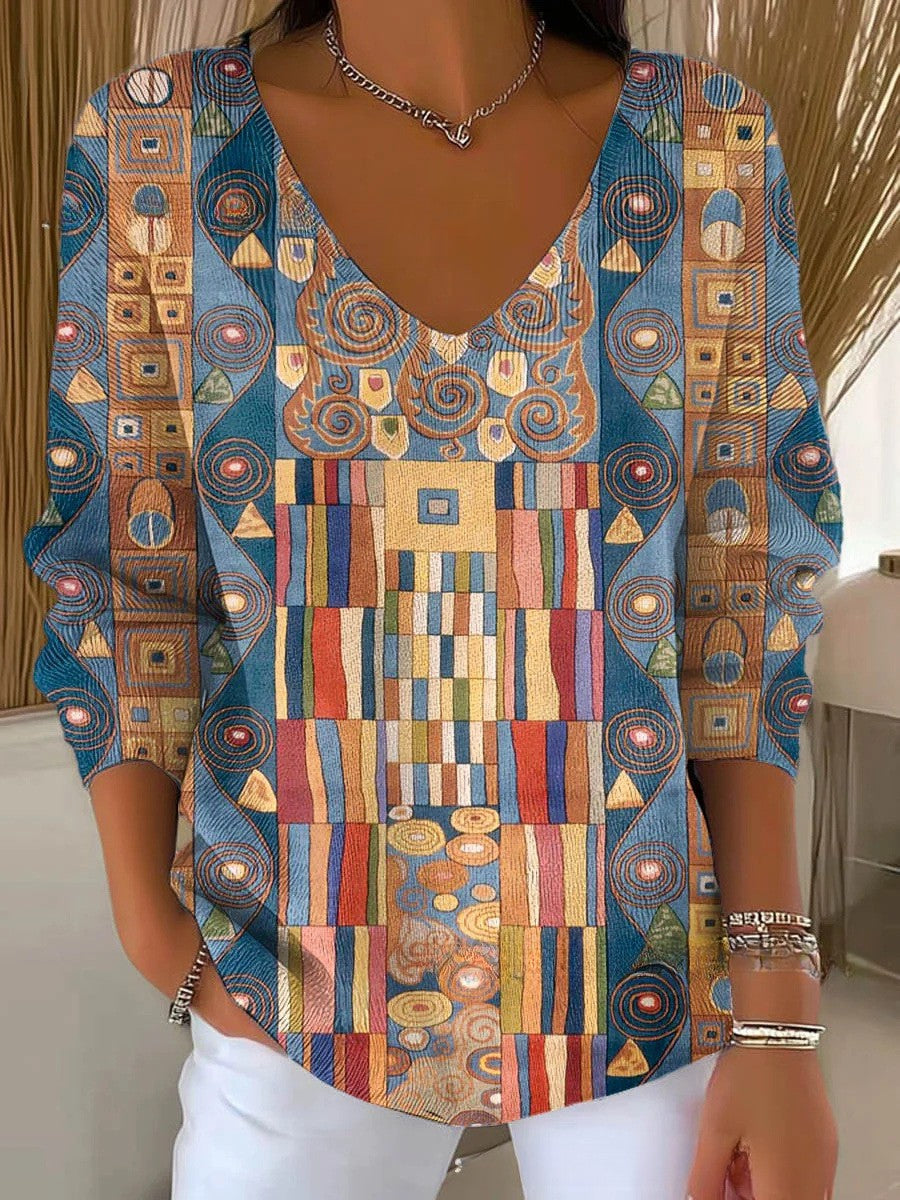 فاي® | سترة محبوكة أنيقة مع ياقة على شكل V