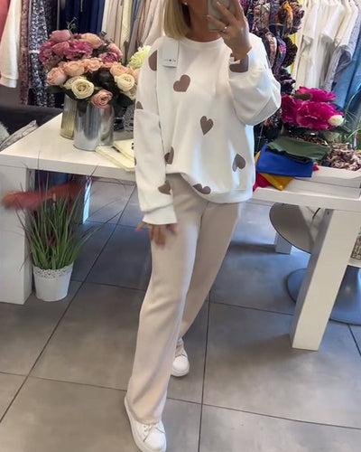 يتبع | سترة قطنية مختلطة مع قلوب