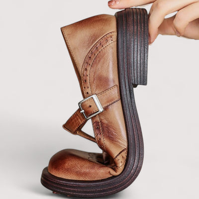 ليزا® | أحذية ماري جين جلدية نباتية طبية